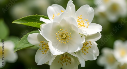 White camellia flower closeup