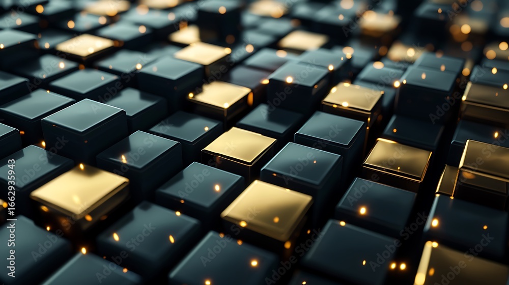 Obraz premium audio mixer on a black background