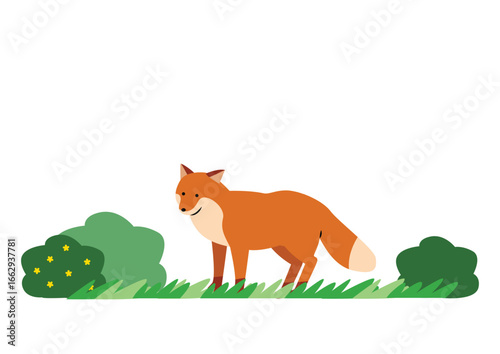 可愛い狐のイラスト