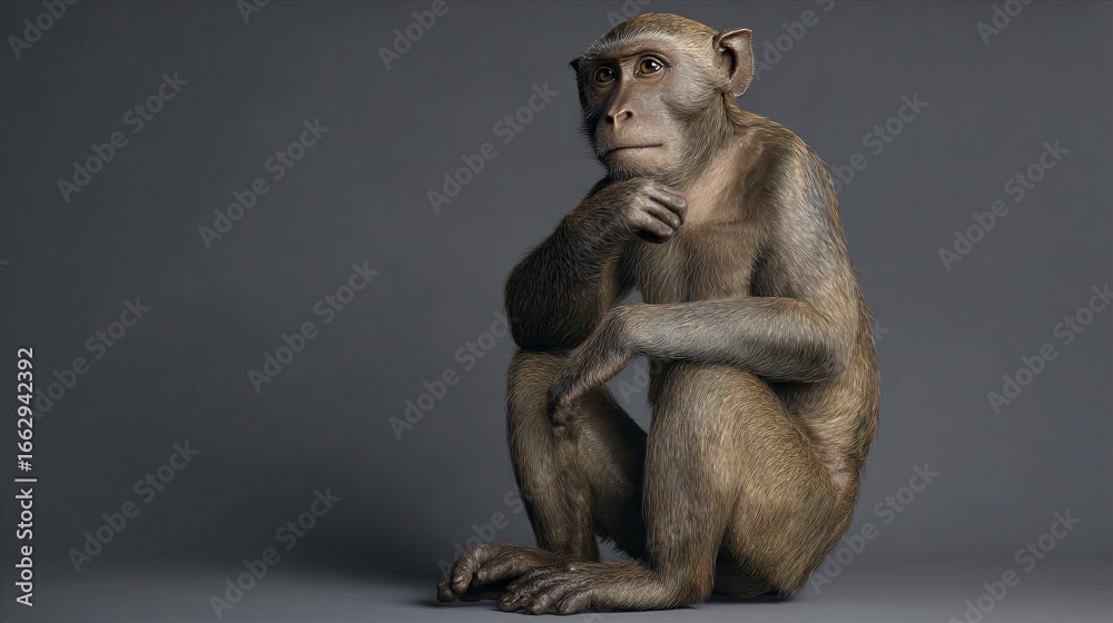 Fototapeta premium monkey sitting