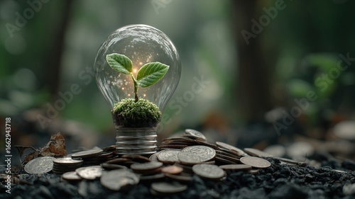 Green Energy Investment Concept