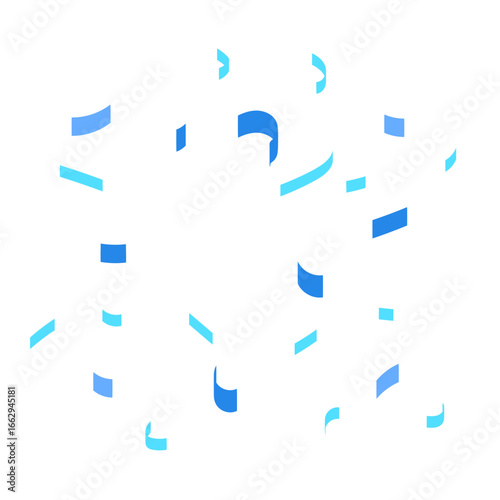 Falling Blue Confetti A Burst of Celebratory Fun and Joyful Paper Pieces