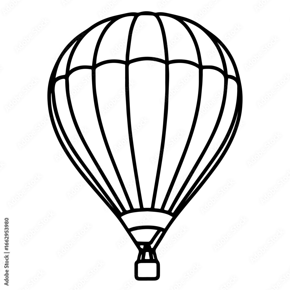 Obraz premium hot air balloon vector illustration