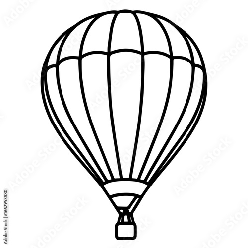 hot air balloon vector illustration