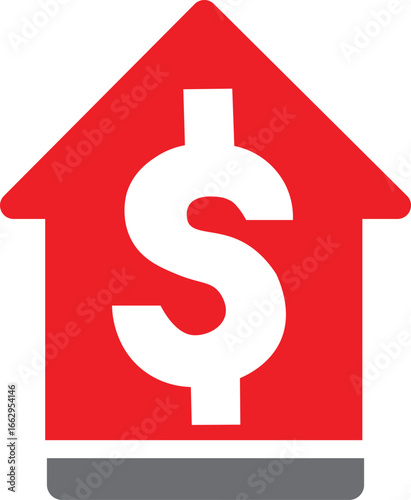 Red Price increase icon