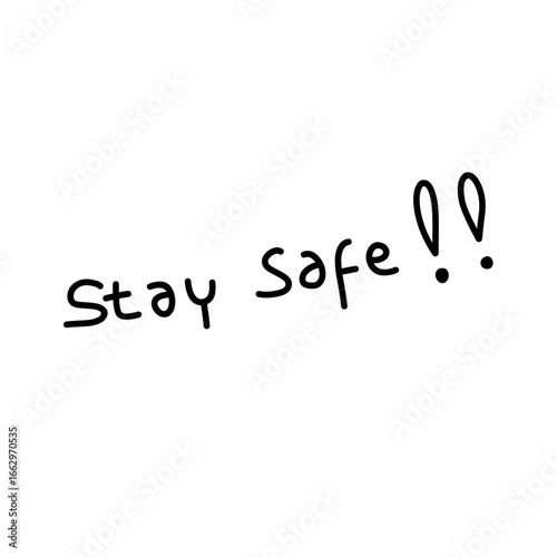 stay safe sign icon