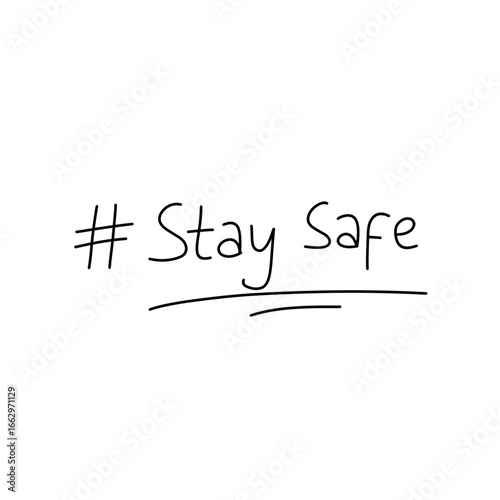 stay safe sign icon