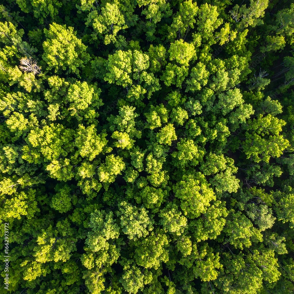 Naklejka premium Dense forest canopy (1)