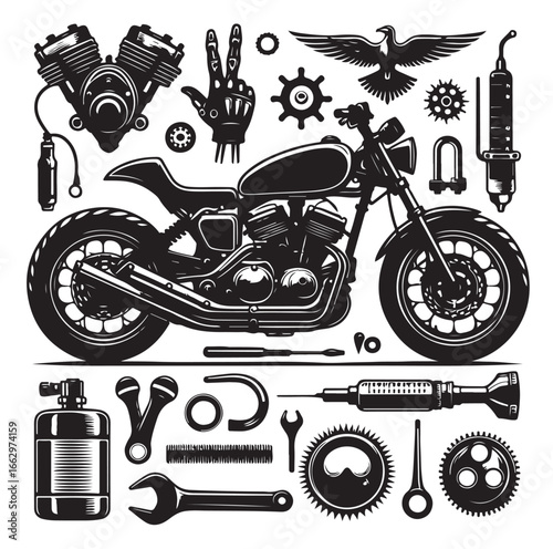 Custom Motorbike Parts and Garage Equipment Design