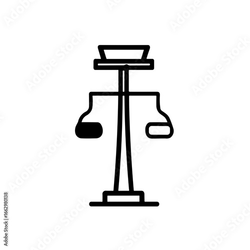 Simple mountain gondola Cable Car Icon