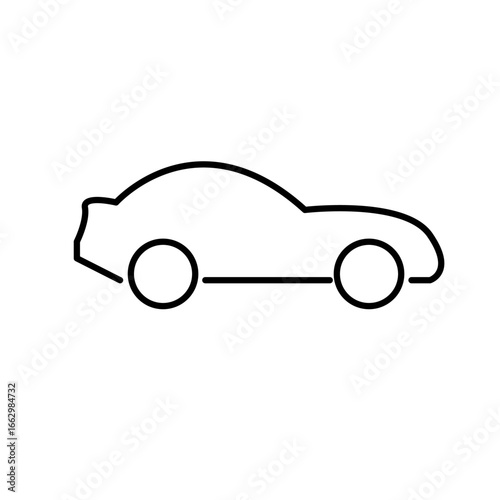 Flat Icon Or Car Symbol