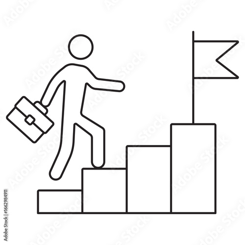 Career Icon, Career Development Plan, Career Growth Framework, Career Pathway Guide, Career Advancement Strategy, Career Success Manual, vector