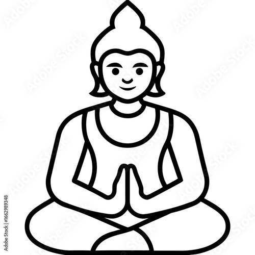 girl meditating in lotus position