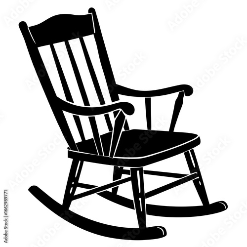 rocking chair isolated