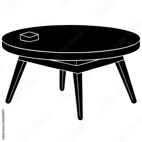 old wooden table isolated