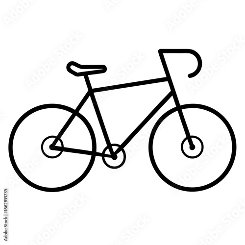bicycle isolated on white