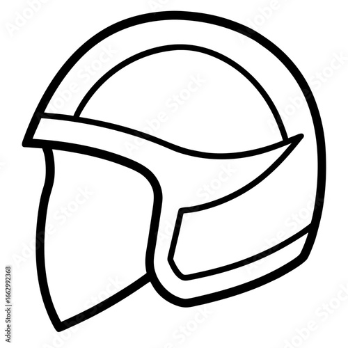 vector illustration of a helmet