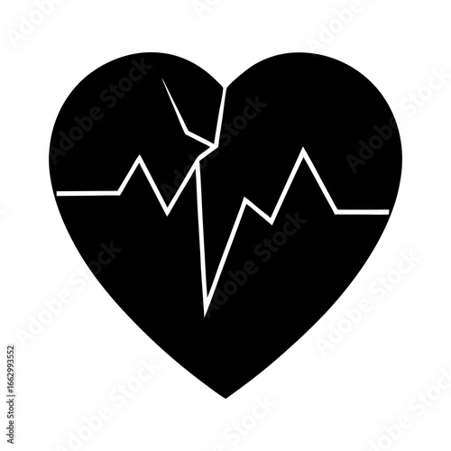 heart and heartbeat symbol