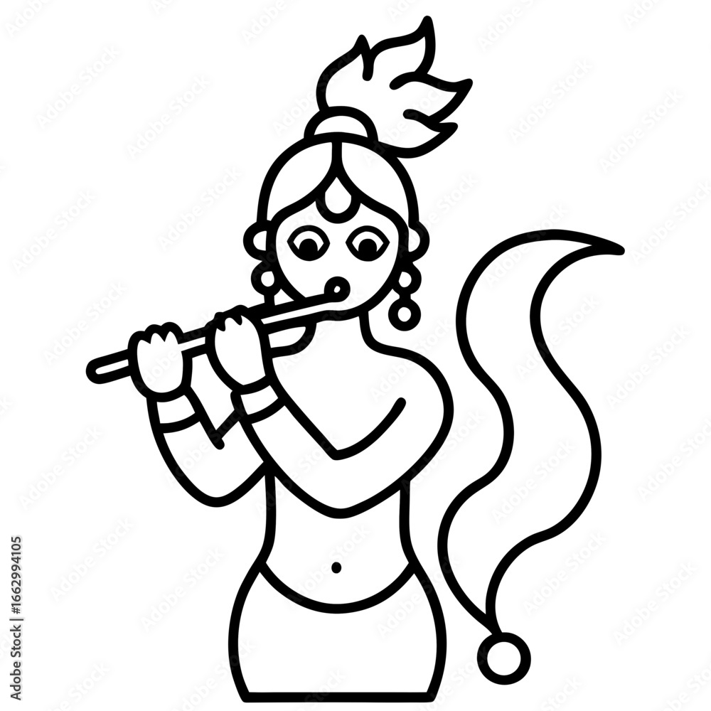 Fototapeta premium cartoon illustration of a man with gun