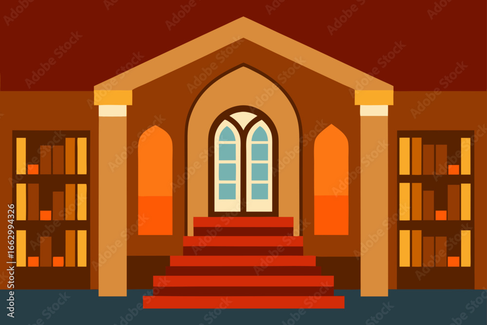 Fototapeta premium vector illustration of an old house