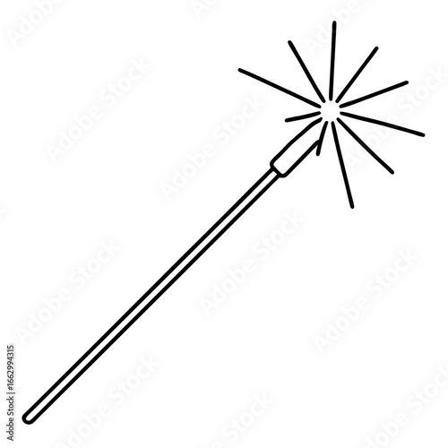 magic wand isolated on white