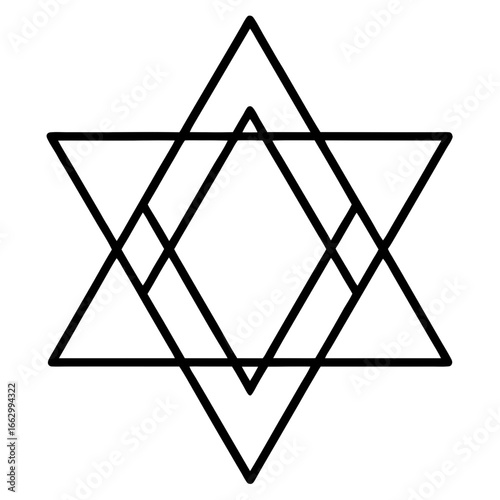 star of david vector illustration