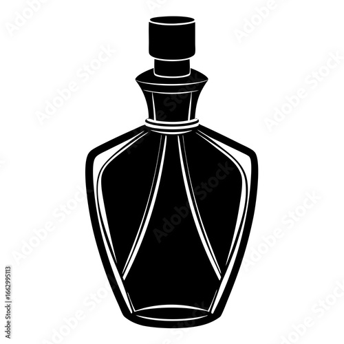 perfume bottle isolated on white