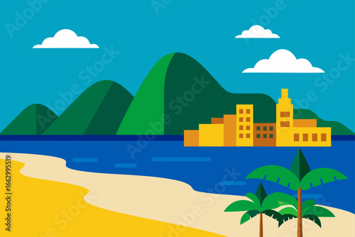 vector illustration of a castle