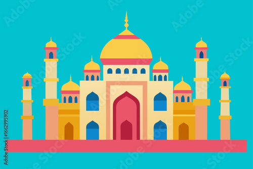 taj mahal vector