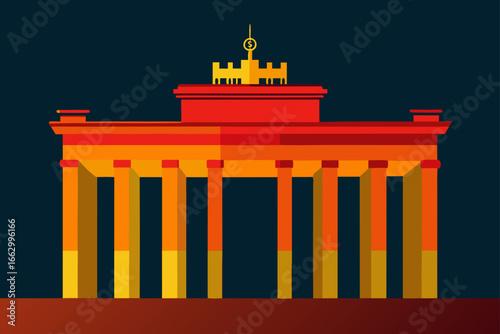 vector illustration of a column