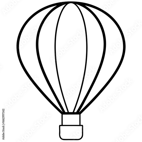 hot air balloon vector illustration