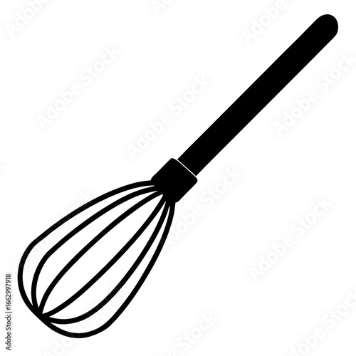 kitchen whisk isolated on white