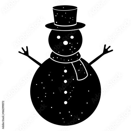 illustration of snowman