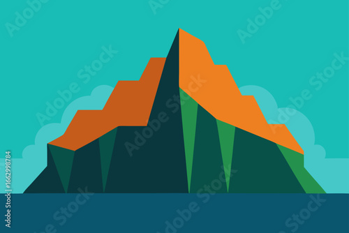 vector illustration of a green house