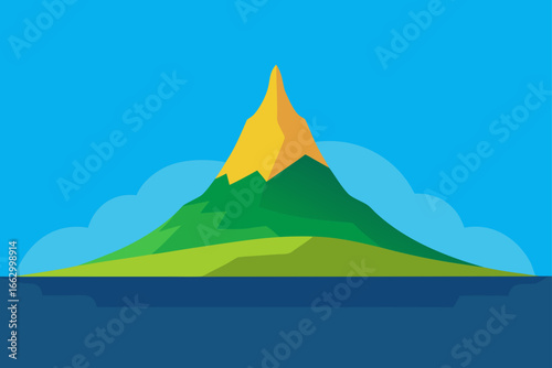 mountain landscape with mountains