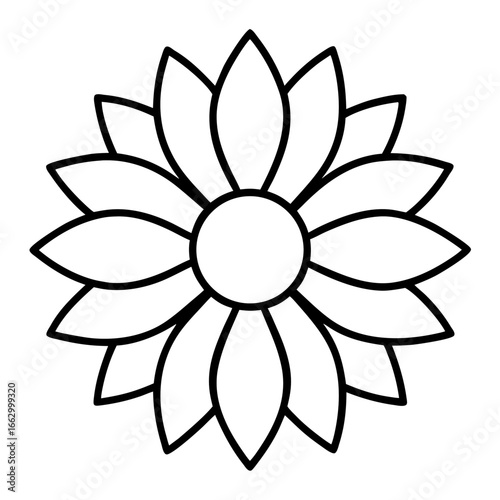 vector illustration of a flower