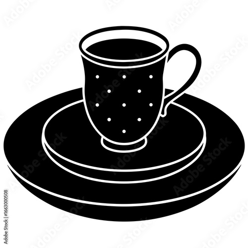 black coffee cup