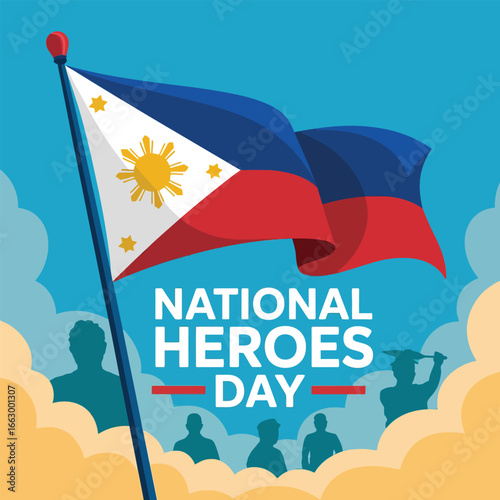 Philippine Flag for National Heroes Day Celebration