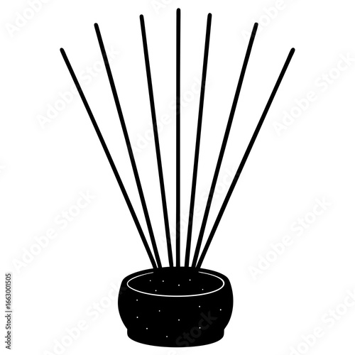 incense sticks and candle