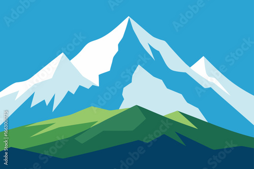 mountain landscape vector