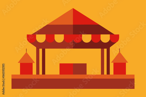 illustration of a house with a roof
