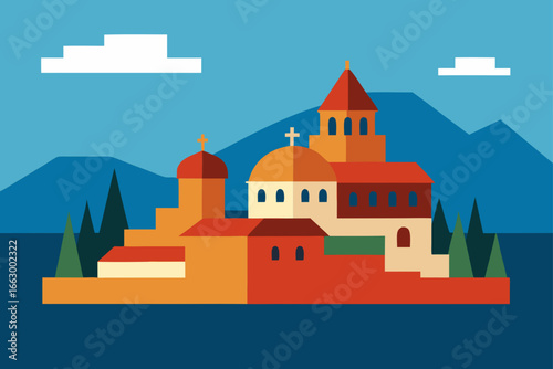 castle vector illustration