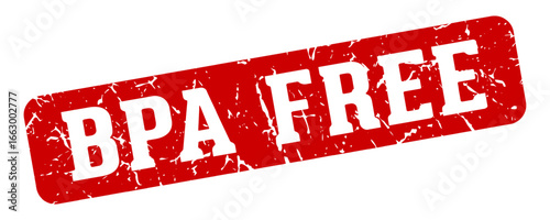 bpa free rectangular sign. bpa free stamp