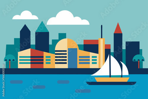 vector illustration of a city