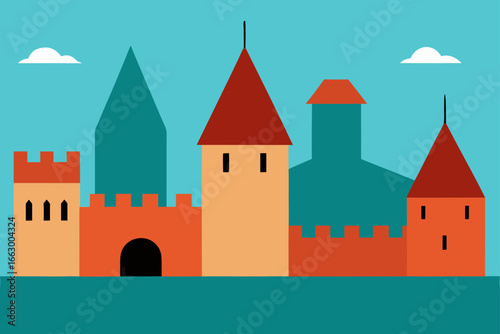 castle in the city