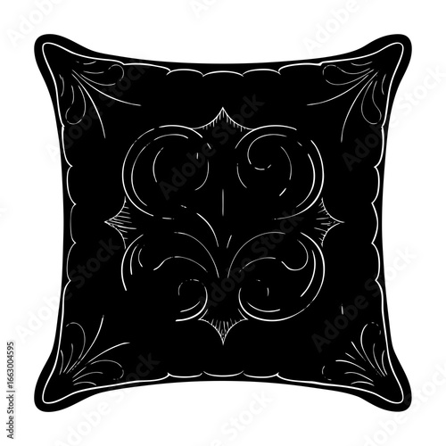 pillow isolated on white background