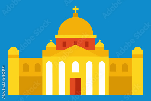 taj mahal vector illustration