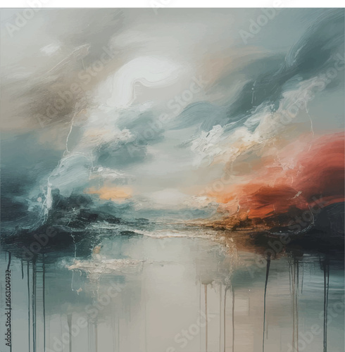 Art dry oil pastel painting canvas painting wall. impressionism, beige, white, warm gray, soft tones, abstract texture pastel color stain brushstroke texture
