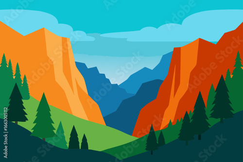 mountain landscape with mountains