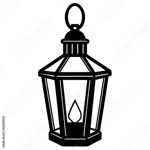 street lamp isolated on white
